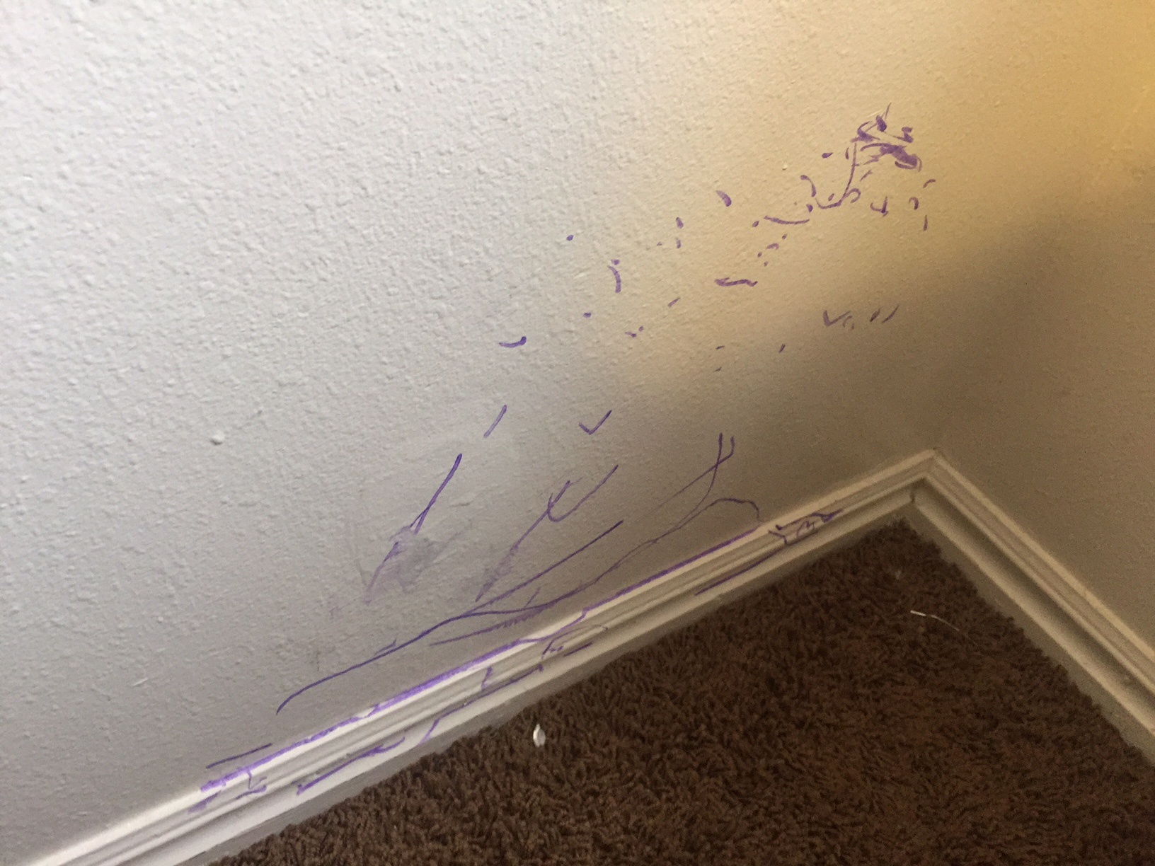 Removing Marker Off Your Wall- Easy Recipe & Tips | Are your walls covered in marker from little artists living at your home? Removing marker off your wall is easier than ever! Click to read for the recipe and tips (& to save your sanity).