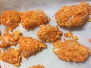 This easy Doritos chicken recipe is perfect for game night (or crazy nights) at home. With only 3 ingredients this easy chicken recipe will please even the picky eaters in your home. Click to grab your 3 ingredient easy Doritos chicken recipe. (You'll be glad you did).
