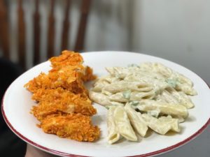 This easy Doritos chicken recipe is perfect for game night (or crazy nights) at home. With only 3 ingredients this easy chicken recipe will please even the picky eaters in your home. Click to grab your 3 ingredient easy Doritos chicken recipe. (You'll be glad you did).