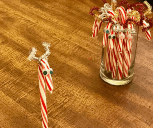 Candy cane Reindeer Craft