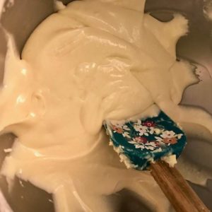 mixed cream cheese frosting