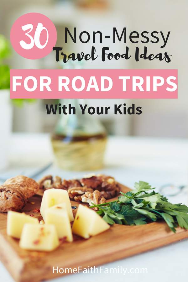 Want healthy snacks when you travel with your kids? You don't want to miss the food on this list! Travel Ideas Kids | Traveling Kids | Travel Tips Kids | Travel Food Ideas | Travel Snacks Kids