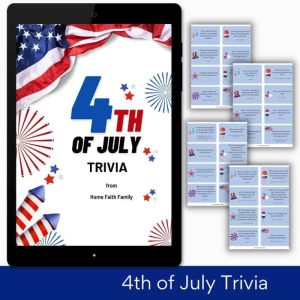 4th of July trivia printable