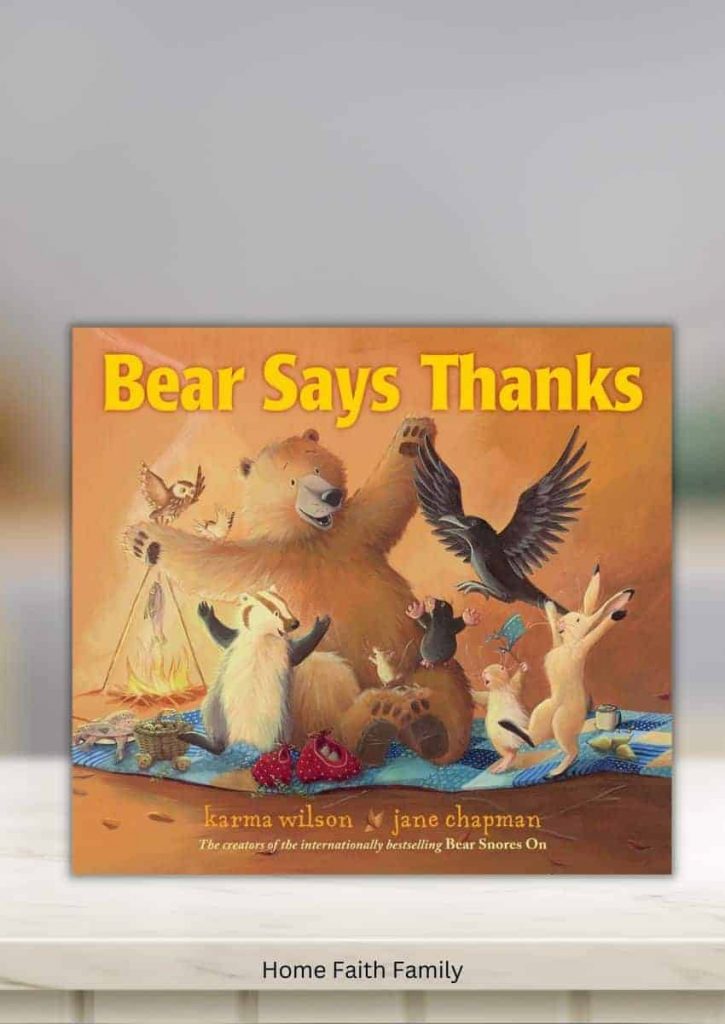 Bear Says Thanks thanksgiving preschool book