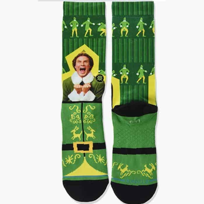 Buddy the Elf Christmas socks.