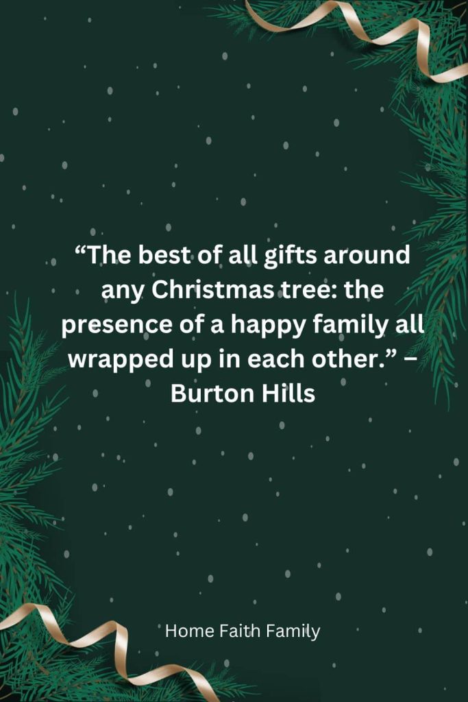 Burton Hills thankful for family at Christmas message
