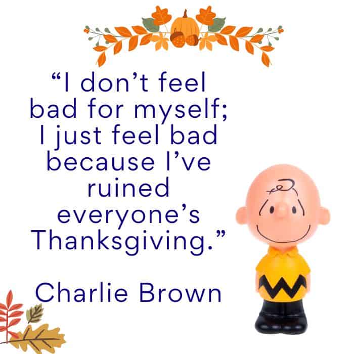 charlie brown happy thanksgiving