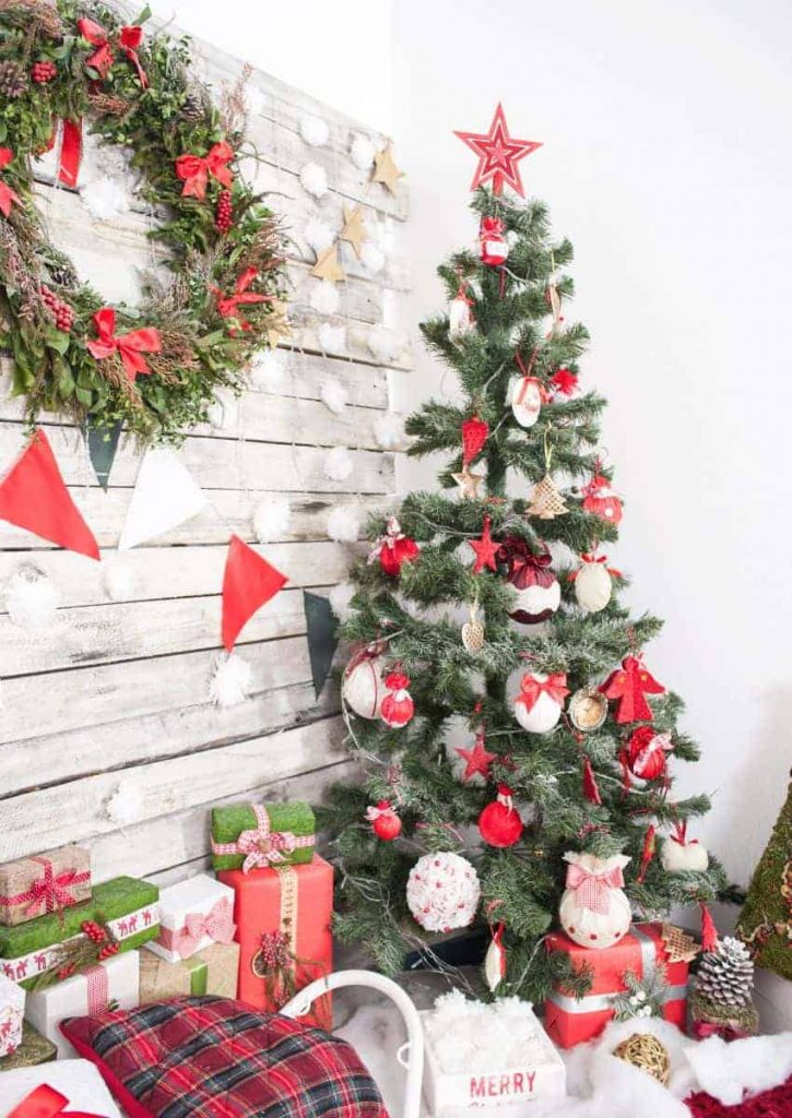 Christmas tree and decor.
