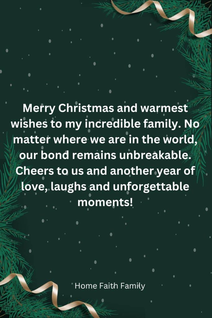 Christmas messages for family members