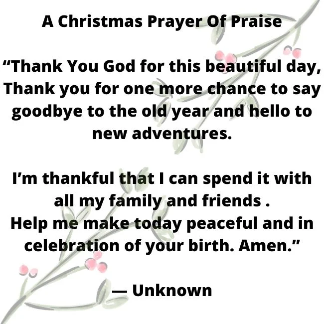 Christmas Prayers For Kids