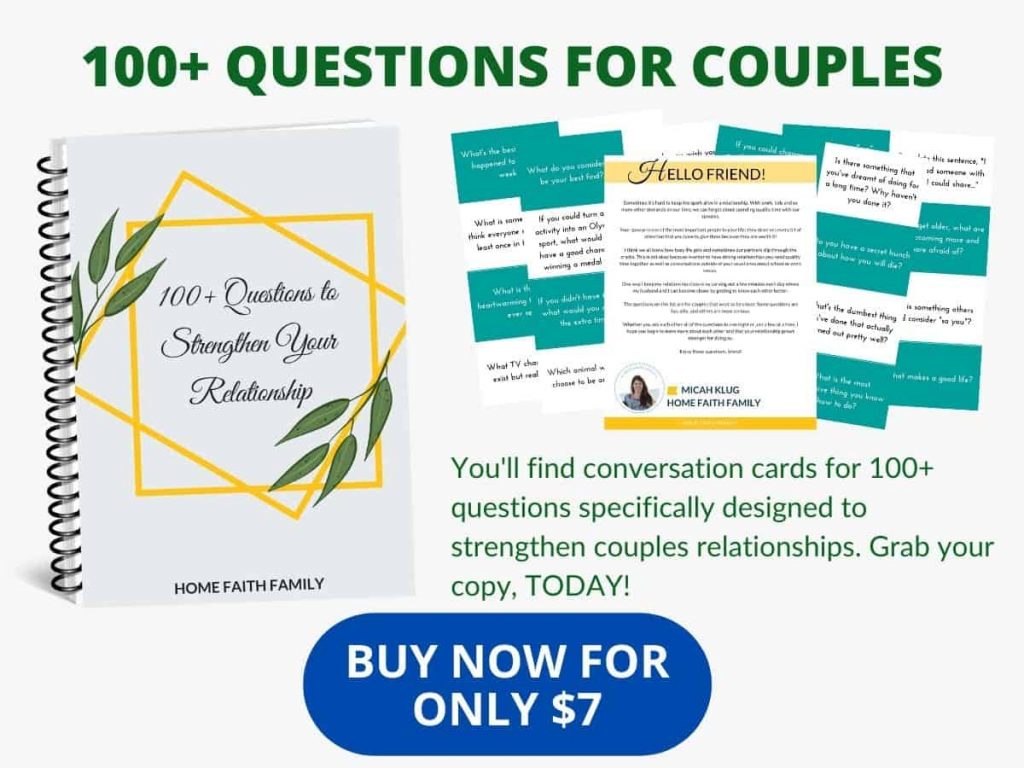 couples question and conversation cards.