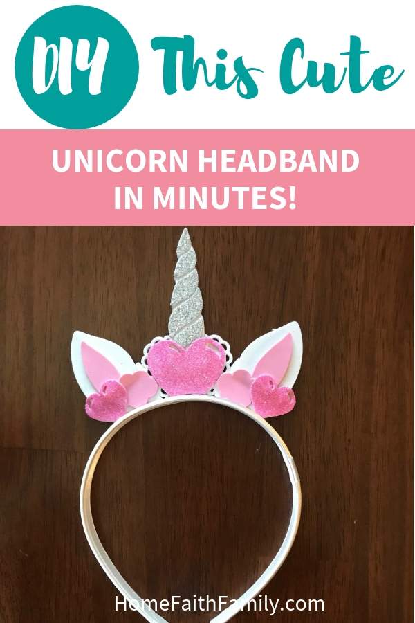 Grab your free SVG file to DIY this cute unicorn headband for your next costume idea. This DIY unicorn headband is easy to assemble and quick to put together. So pull out your Cricut and start crafting! #cricut #cricutmade #freeSVG #unicorn | unicorn diy, unicorn horn, unicorn cricut, unicorn hairbow, svg cricut free 