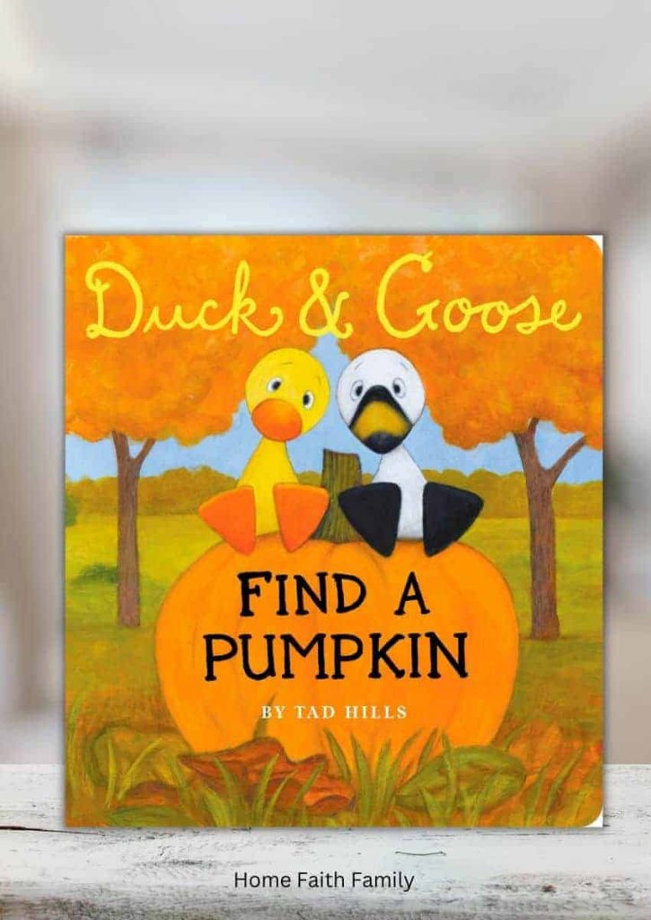 Duck and Goose Find A Pumpkin thanksgiving preschool book