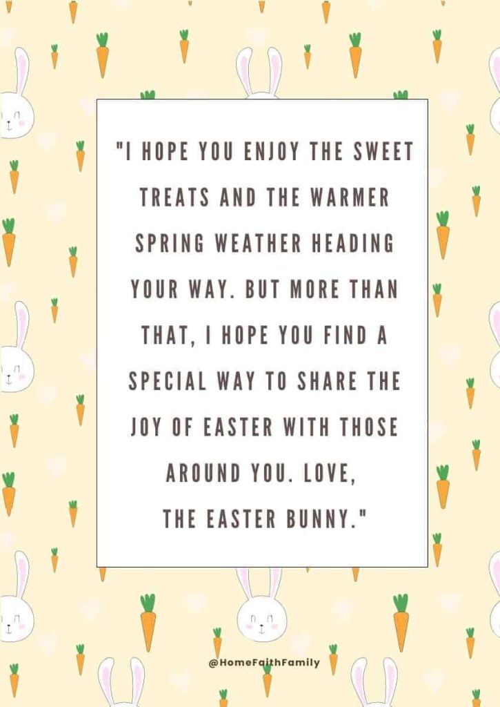 Easter wishes From The Easter Bunny