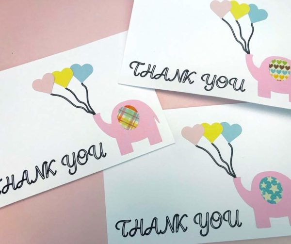 Elephant DIY Thank You Cards - Home Faith Family