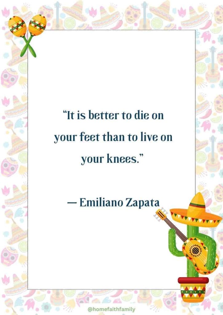 Emiliano Zapata cinco de mayo quotes