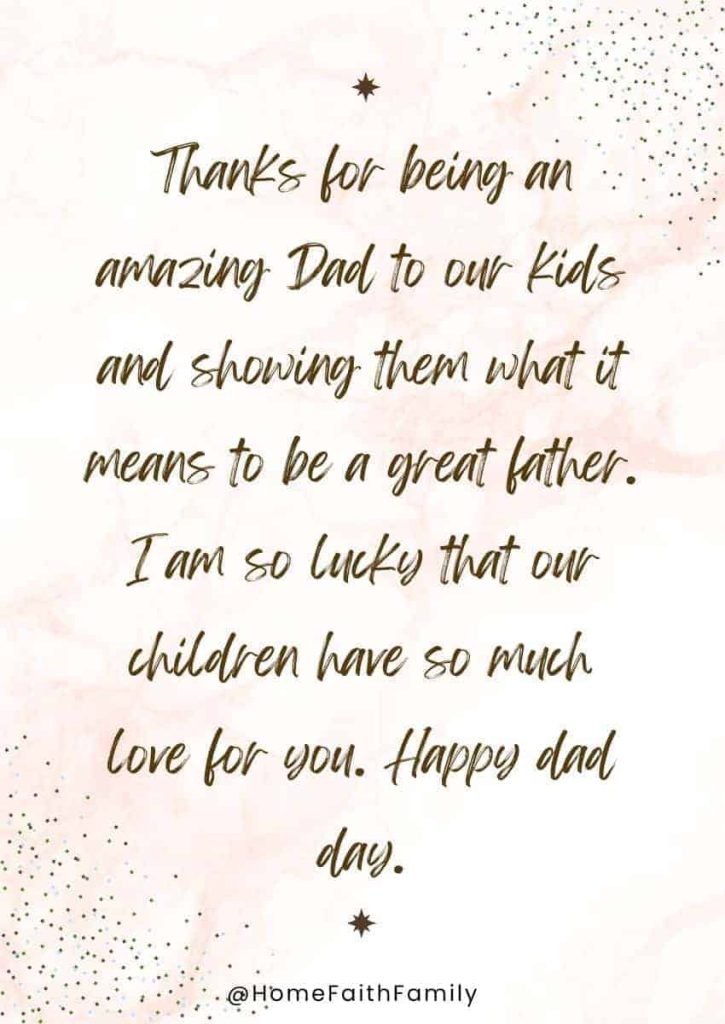 Father's Day Card Messages From wife