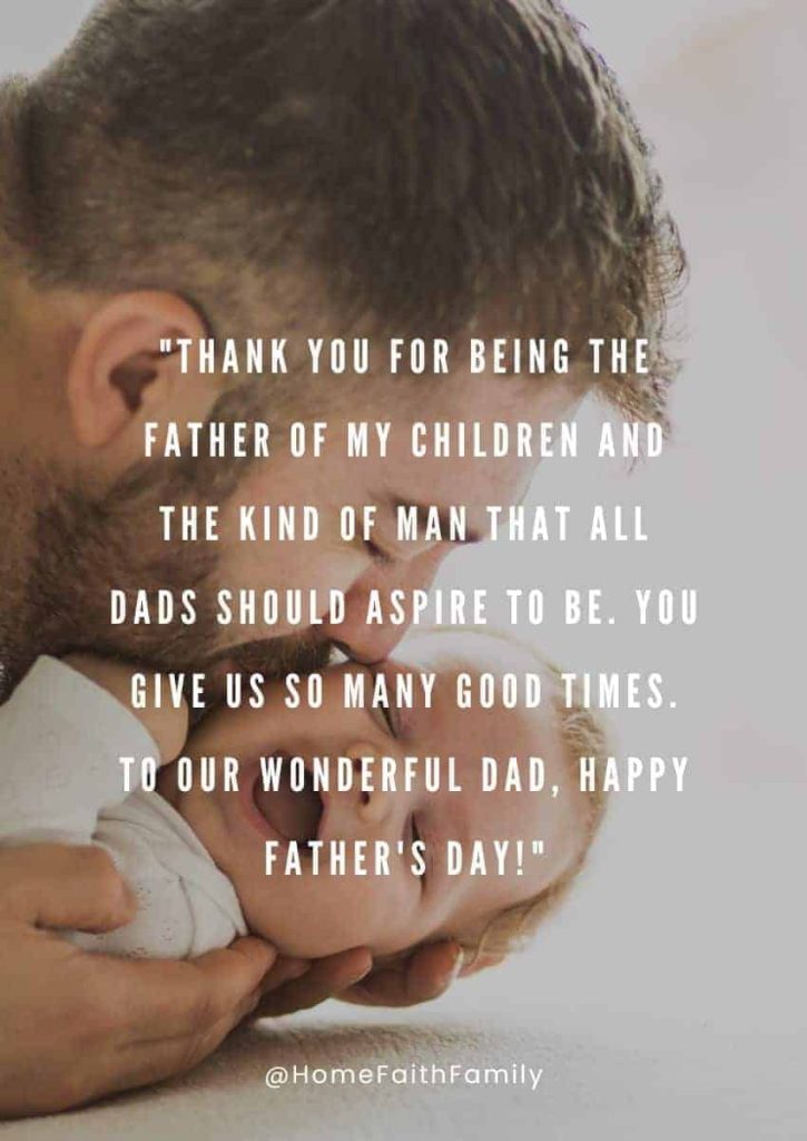 Father's Day Inspirational wishes From Wife To Husband