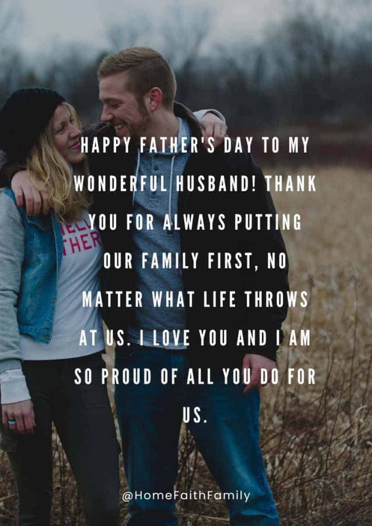 Father's Day messages To A Loving Husband