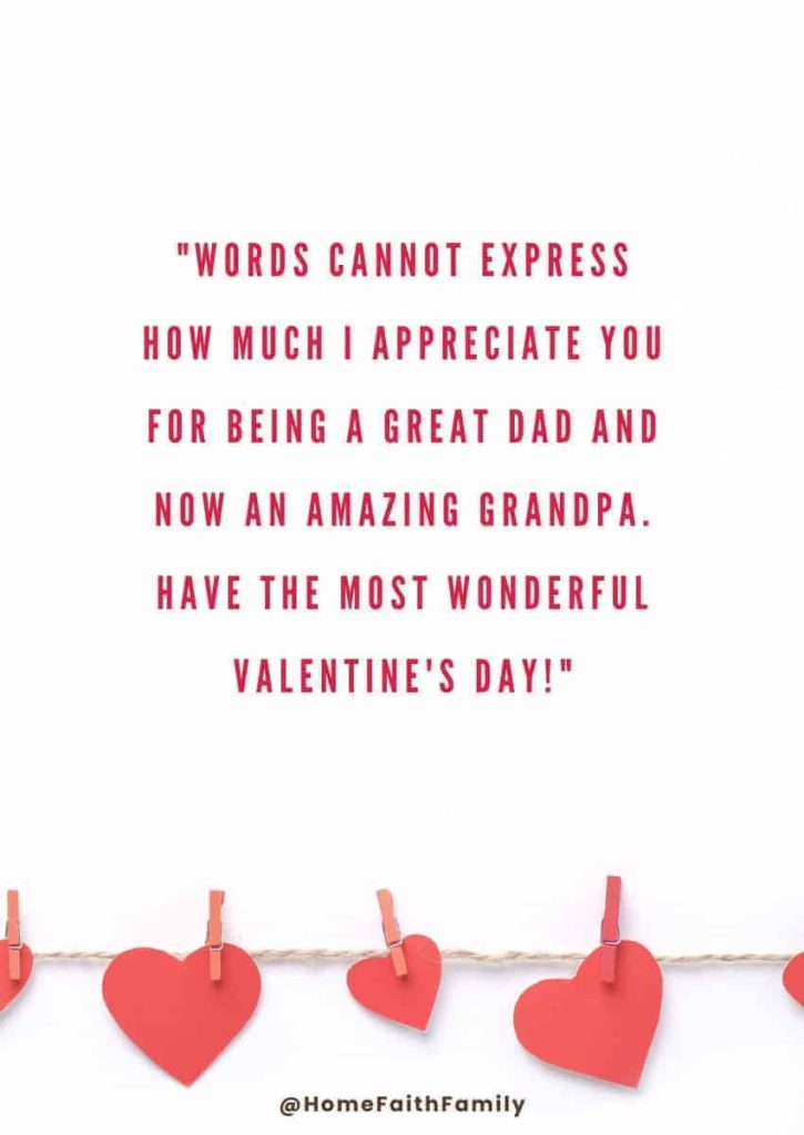 First Valentine's Day messages For Your Dad's First Year Of Being A Grandpa