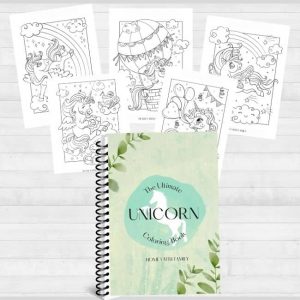 Free unicorn and mermaid printable coloring pages.