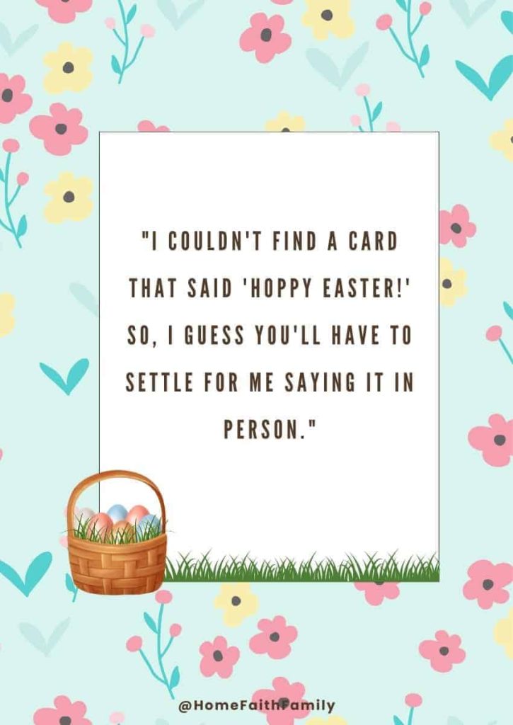 Funny Easter Messages For Him