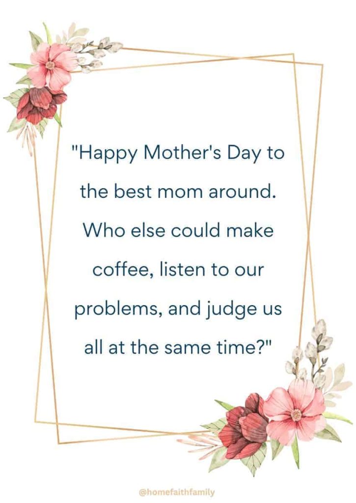Funny Mother's Day Quotes To Friends and Family