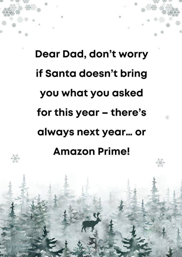 Funny christmas messages for dads.