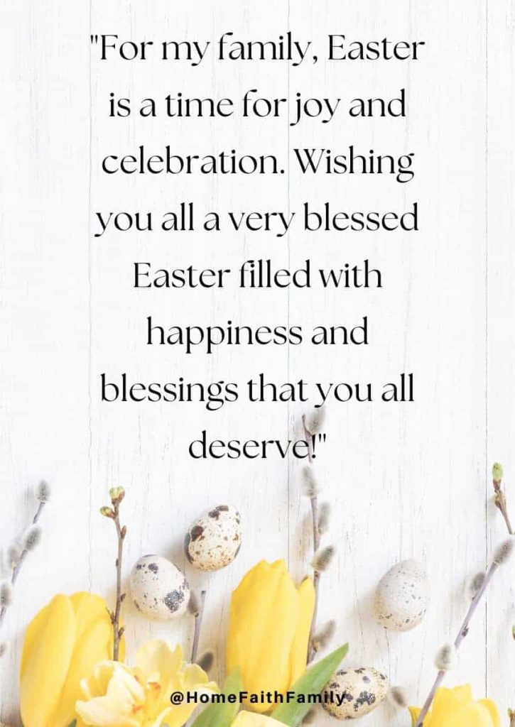 Happy Easter quotes For Family Members