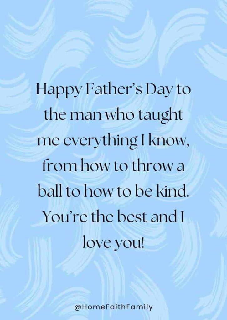 Heartfelt quotes To Write To Dad In A Card