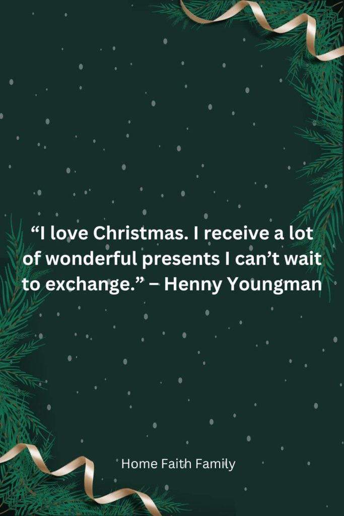 Henny Youngman funny Christmas quotes about family