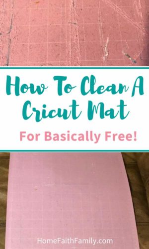 Cricut projects are the best, but no one ever talks about how to clean a cricut mat. I'm going to show you how you can clean your cricut mat basically for free. Continue reading this easy tutorial. #cricut #cricutmade #cricutDIY #cricutmaker