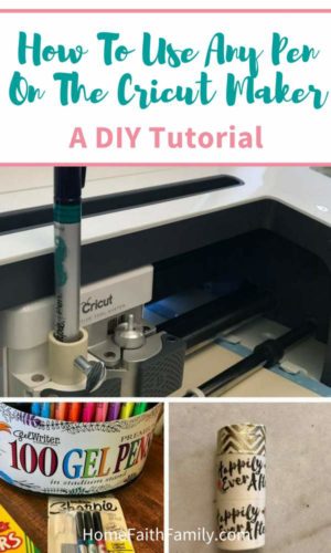 Cricut pens are expensive but today, I'm going to show you how you can use any pen on the Cricut Maker for any project. This free tutorial is perfect for your next beautiful idea. Click to learn how and which pens work best on your Cricut machine. #Cricut #cricutmaker #diy