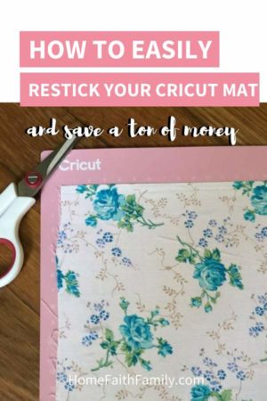 Want to save money on your craft supplies? I'll show you how you can easily restick your own Cricut mats so you can save money on your craft supplies. Cricut | Cricut cheats | Cricut tutorial | DIY
