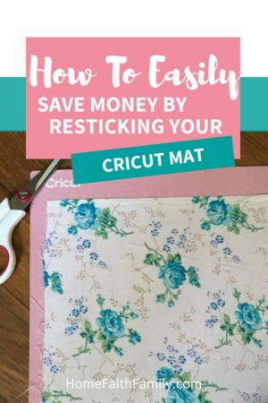 Want to save money on your craft supplies? I'll show you how you can easily restick your own Cricut mats so you can save money on your craft supplies. Cricut | Cricut cheats | Cricut tutorial | DIY