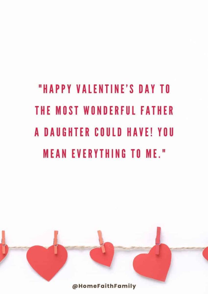 Inspired wishes of Love From A Daughter on Valentine's Day