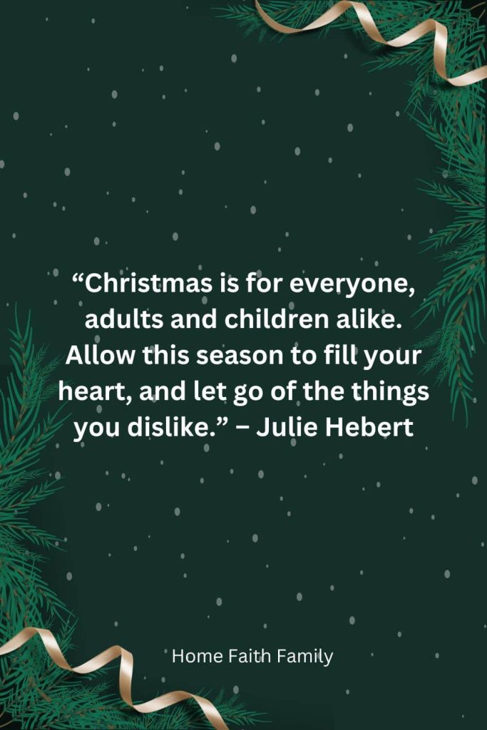Julie Hebert Christmas quote card