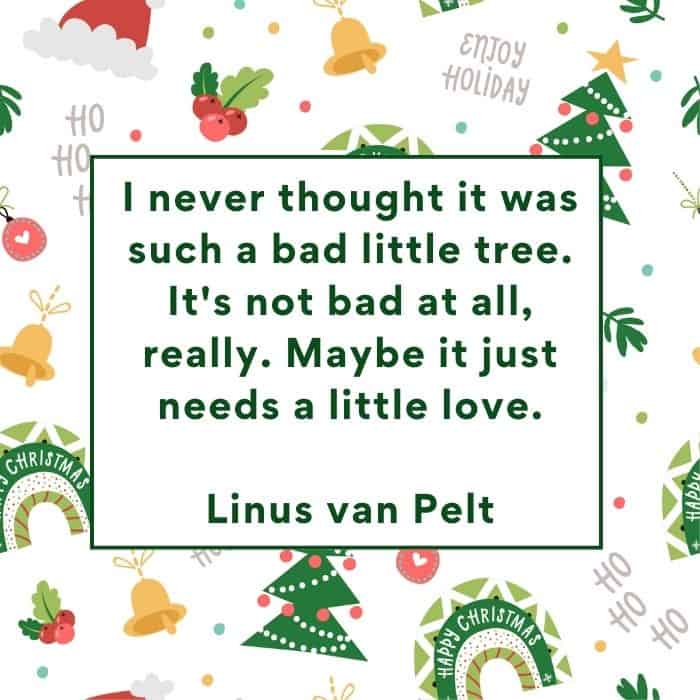Linus van Pelt Christmas quotes.
