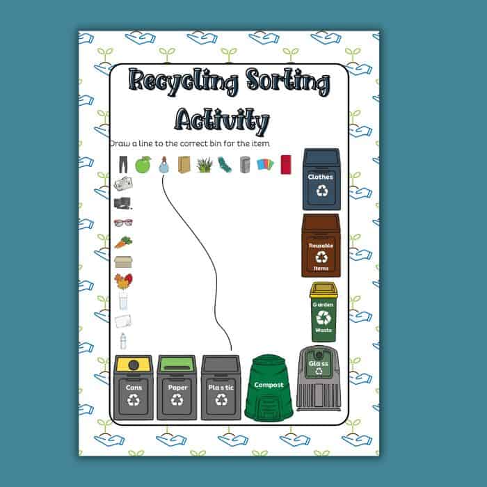 Recycling Sorting Activity Sheet