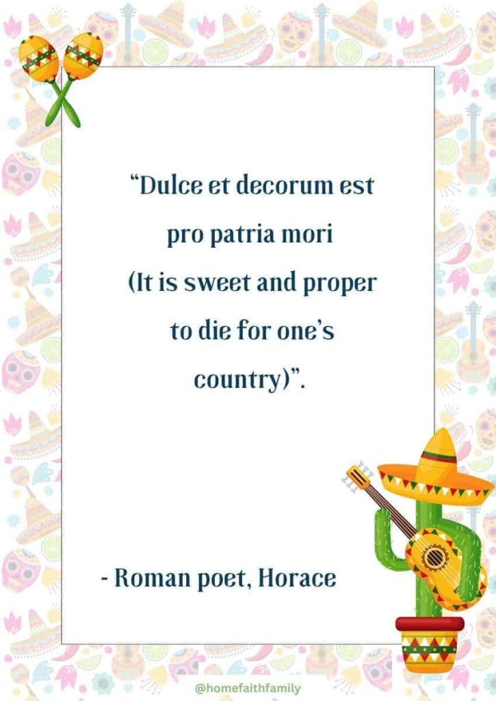 Roman poet, Horace cinco de mayo quotes