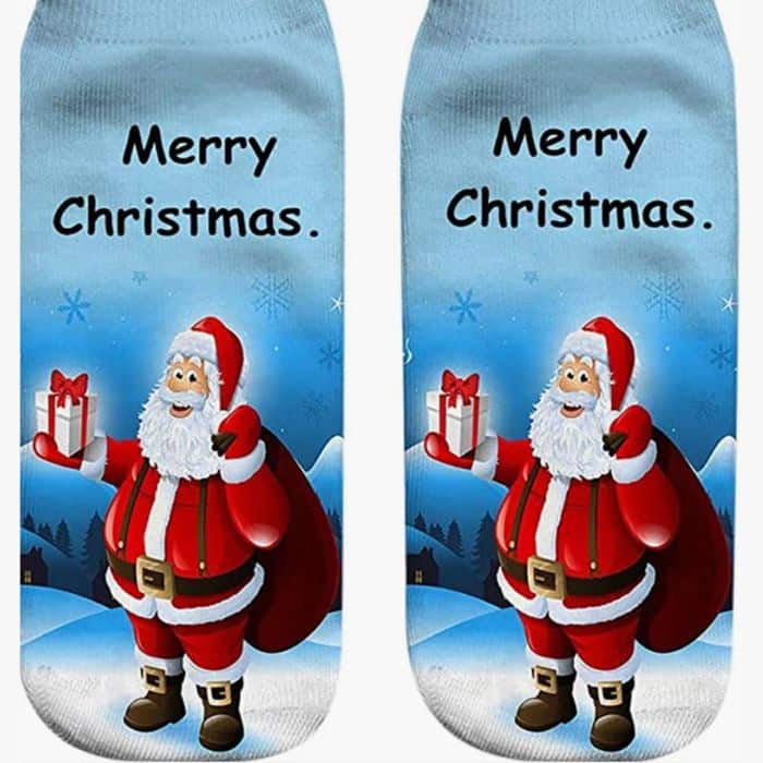 Merry Christmas Santa socks.