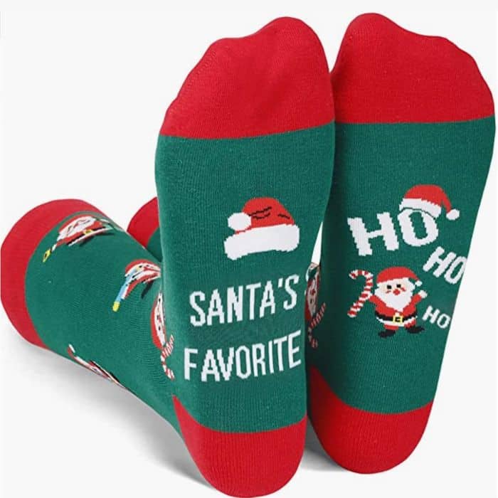 Santa's favorite Christmas socks.