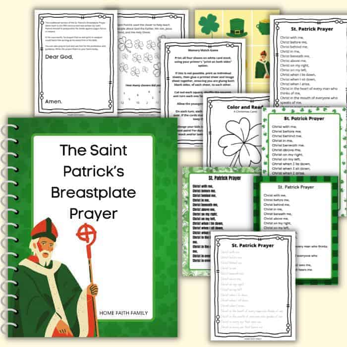 St Patricks Day Breastplate Prayer Printable