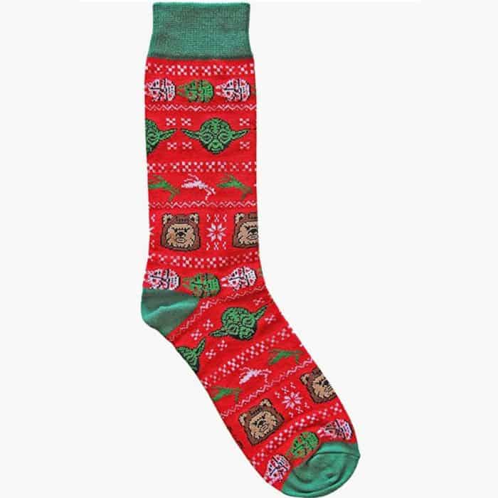 Star Wars Master Yoda Christmas socks.