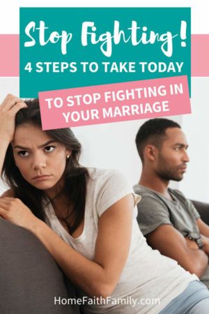 You need to stop fighting in your marriage, especially when there is a lack of communication in your relationship. But how? I want to share 4 steps you can start taking today that will help you communicate better in your marriage and help improve your relationship. Keep reading to learn how. #married #marriage #marriagegoals #couples #couplesgoals | marriage rut, loveless marriage, marriage difficulties, reconcile marriage, fights in marriage