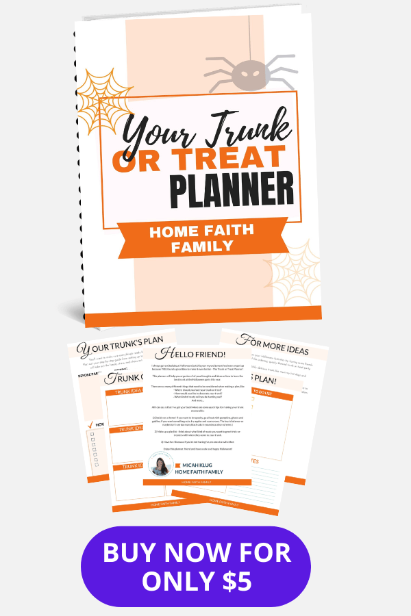 Trunk or treat planner.