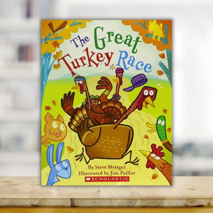 The Great Turkey Race for a fun thanksgiving read aloud with your classroom.