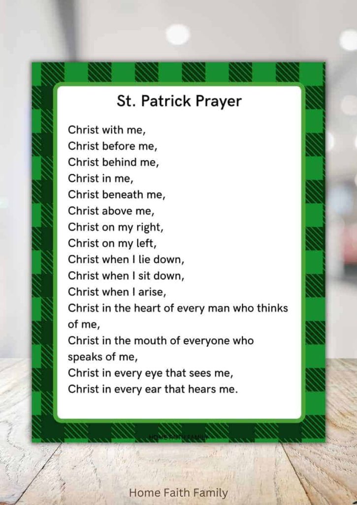 The Saint Patrick’s Breastplate Prayer