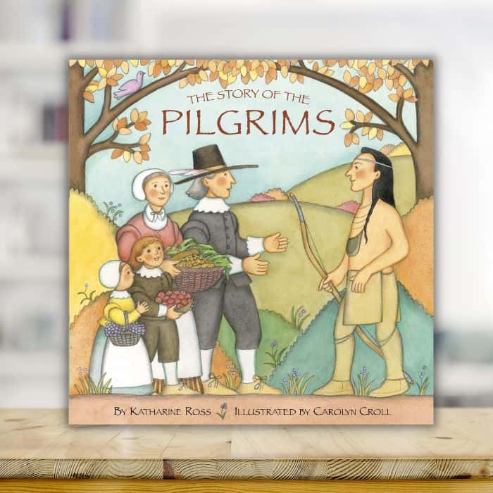 The Story of the Pilgrims Thanksgiving read aloud book.