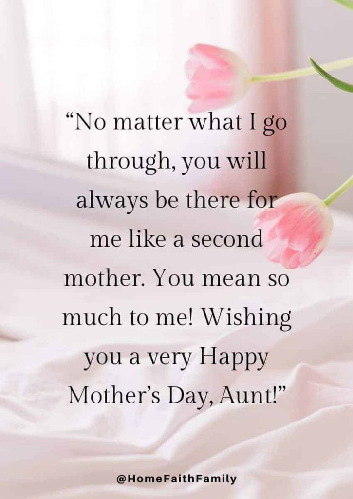 aunt mothers day messages